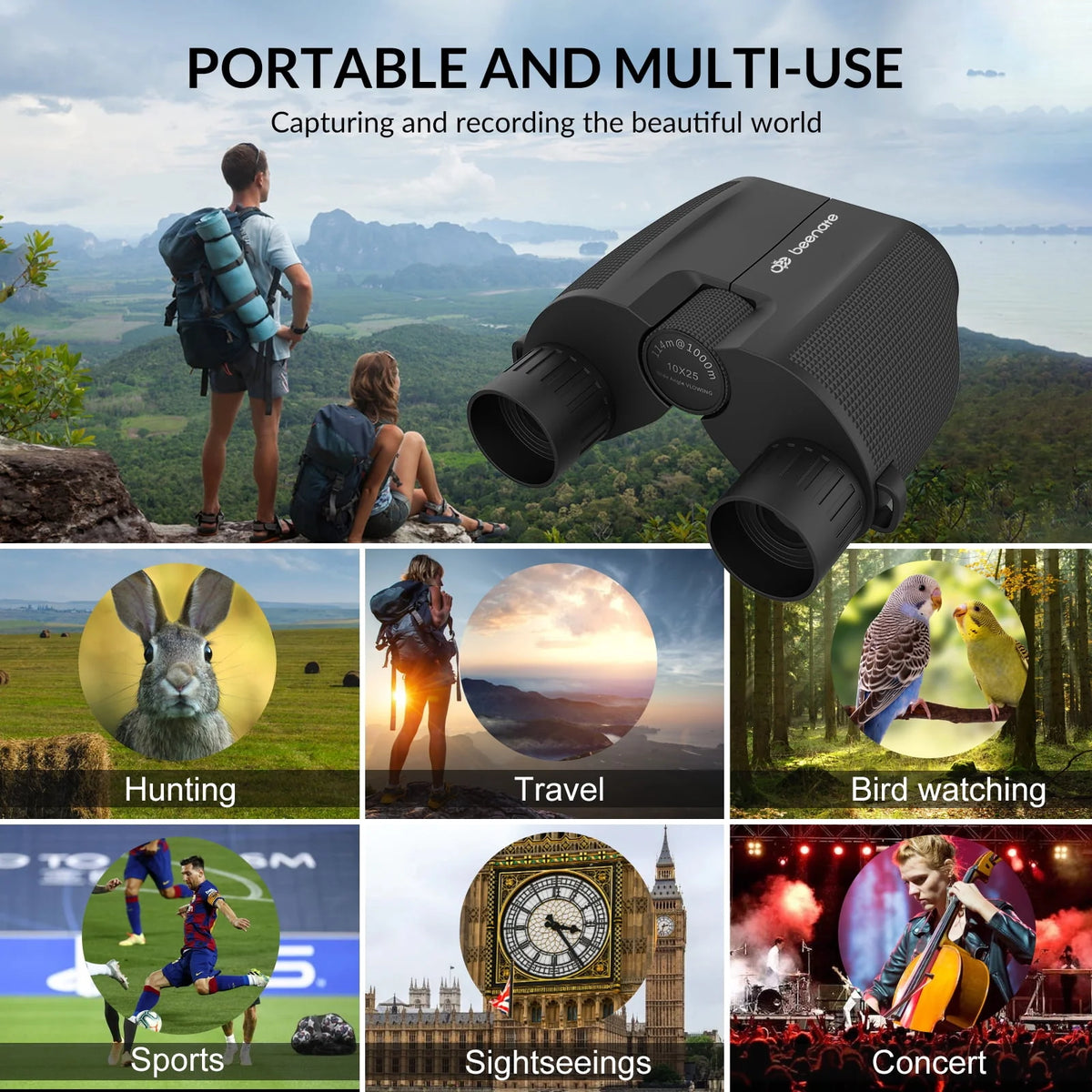 10x25 Binoculars L671