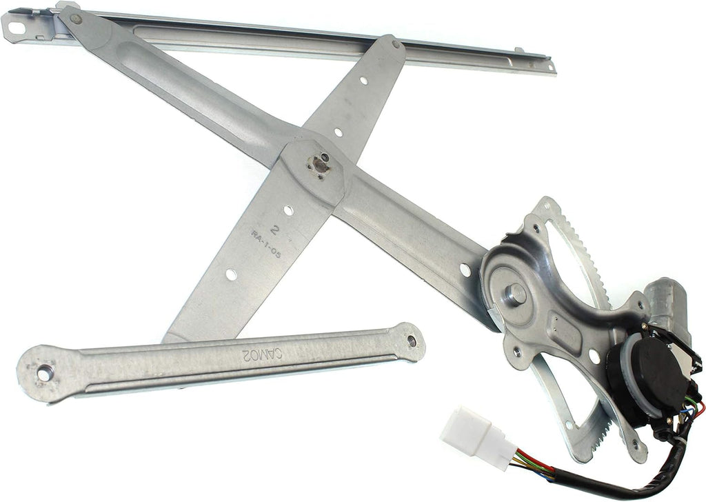 Front Window Regulator with Motor 5 Pins Driver Side Pack of 2 Y873