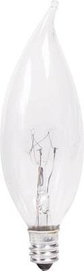 40W Incandescent Light Bulb, Candelabra Base, 24/Pack X26281