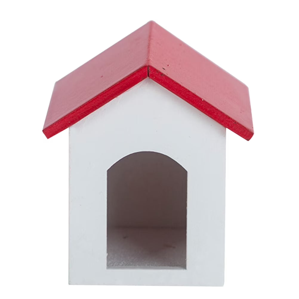 Wooden Hut Cage Model House Furniture Accessory Y24289