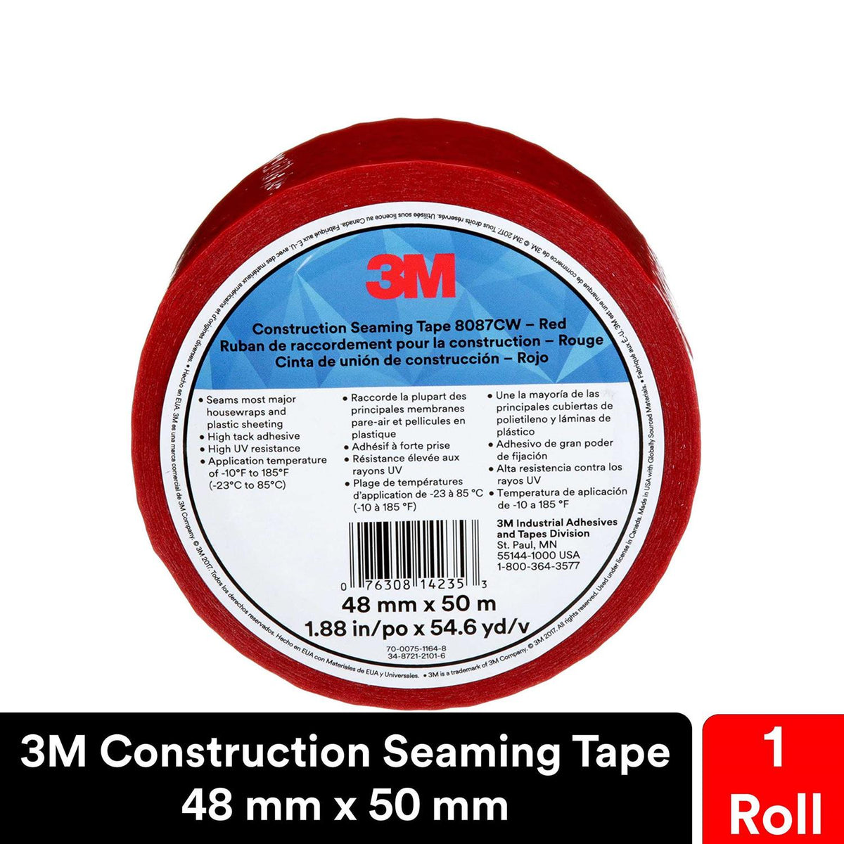 Red Construction Seaming Tape L9368