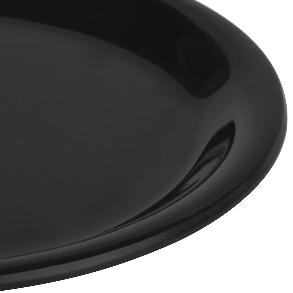 Black Melamine Narrow Rim Pie Plate D713846