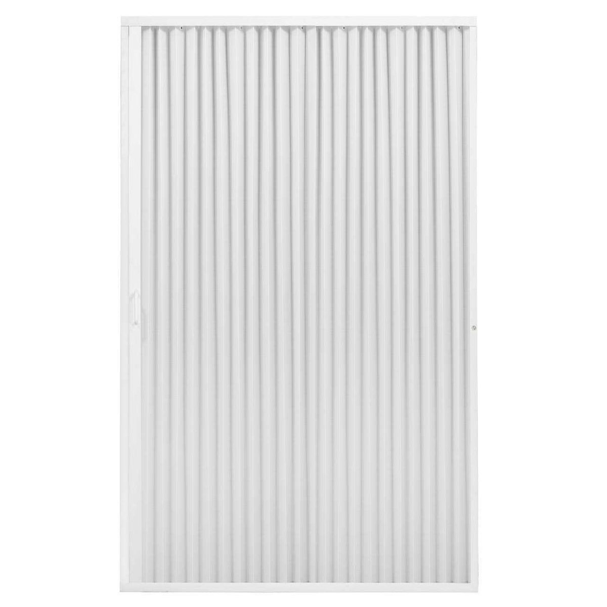 Pleated Folding RV Shower Doors White W300