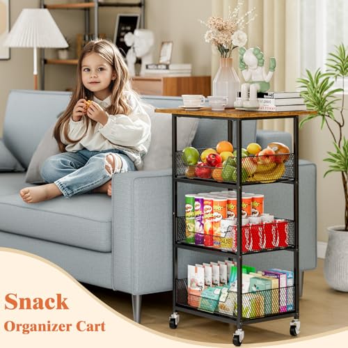4 Tier Microwave Cart with Storage O339