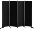 Black 4 Panel Room Divider V336