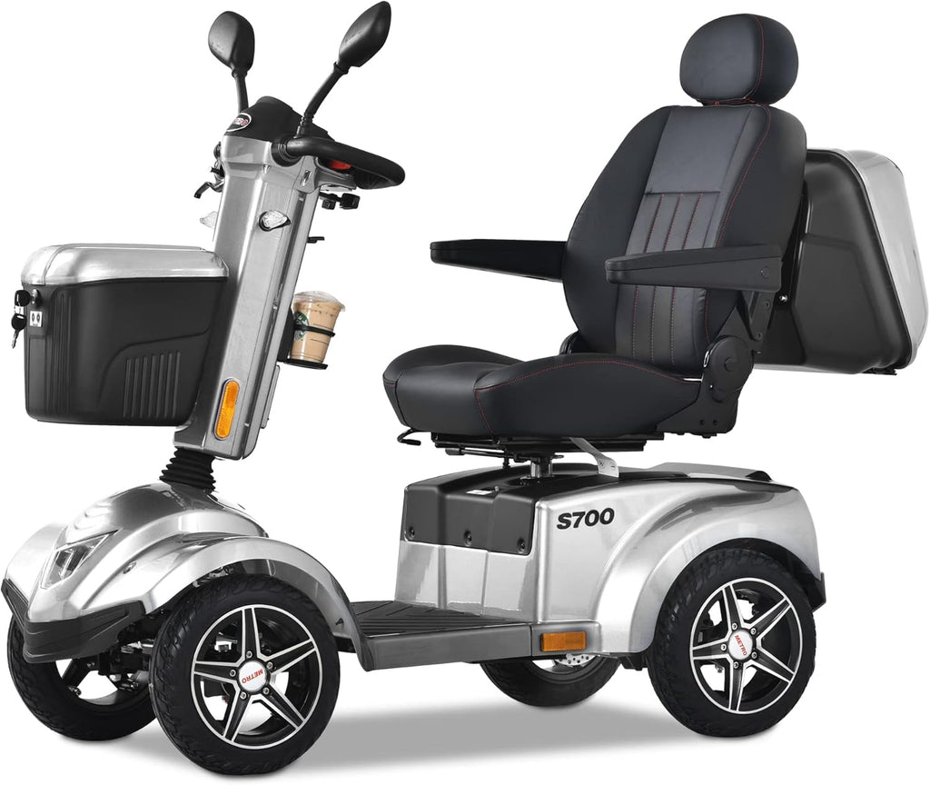 Yellow 4 Wheel Foldable Electric Mobility Scooter N89433