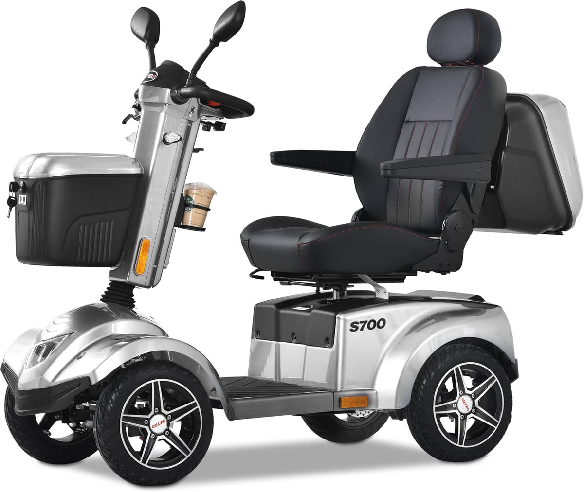 Yellow 4 Wheel Foldable Electric Mobility Scooter N89433
