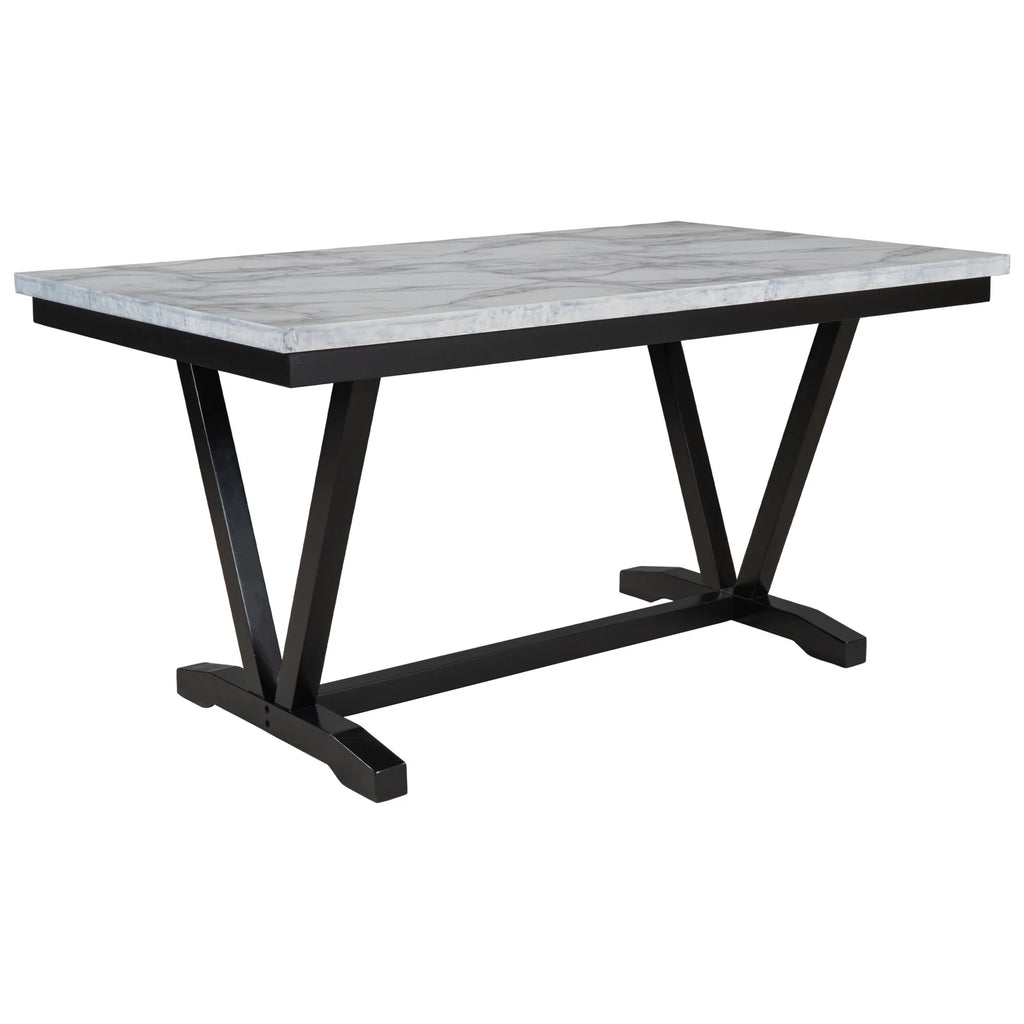 6-piece Dining Table with 4 Chairs & 1 Bench N801