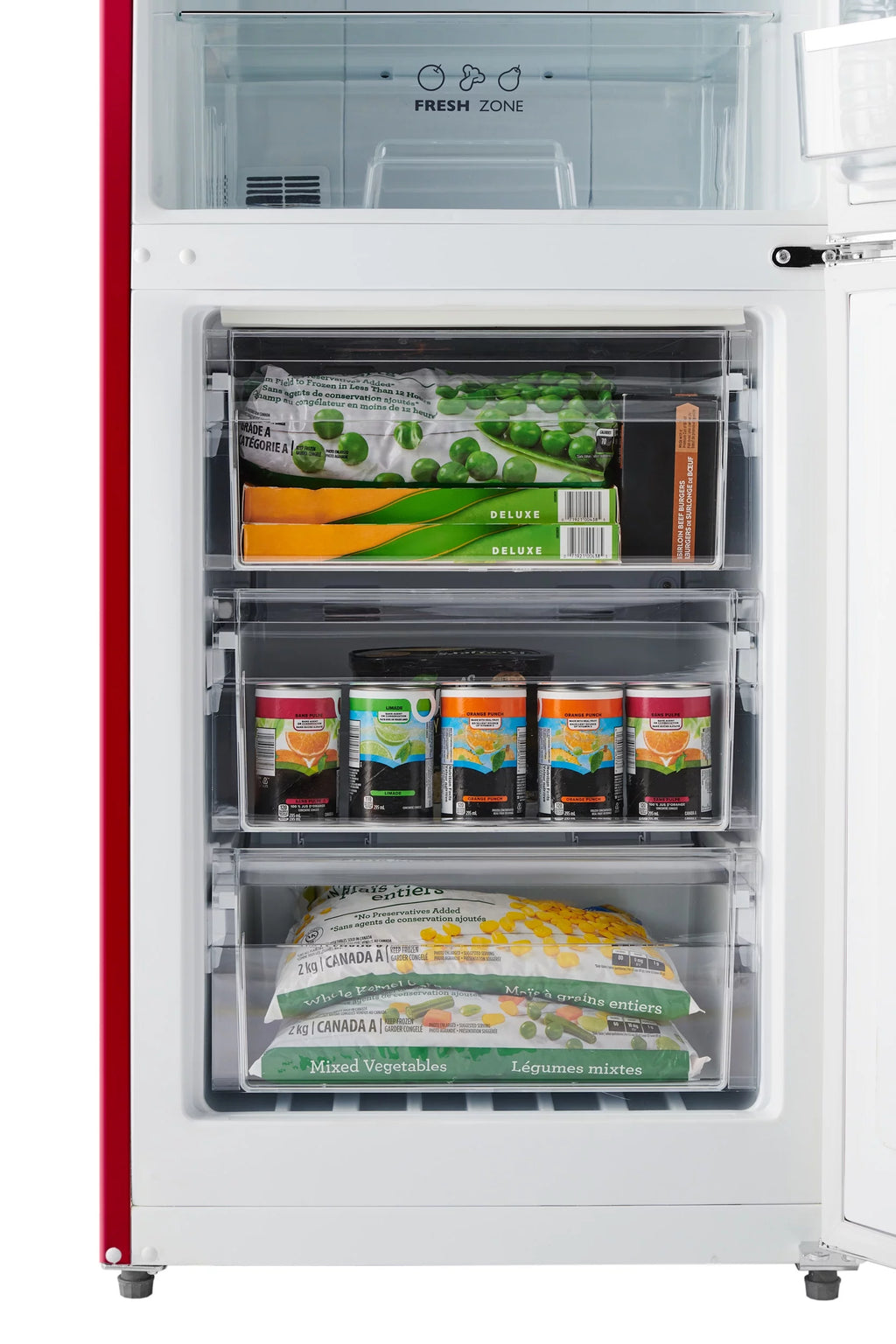 24" 11 Cu Ft Bottom Freezer Retro Refrigerator V293