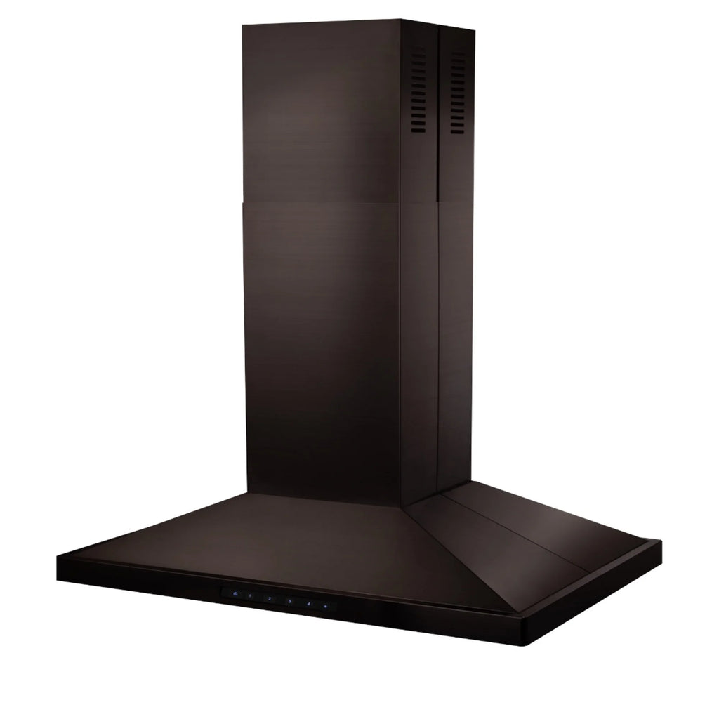 42 in. Black Stainless Steel Island Mount Range Hood D8651