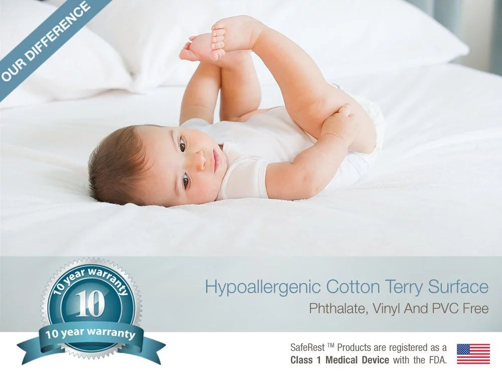 Hypoallergenic Waterproof King Mattress Protector V198