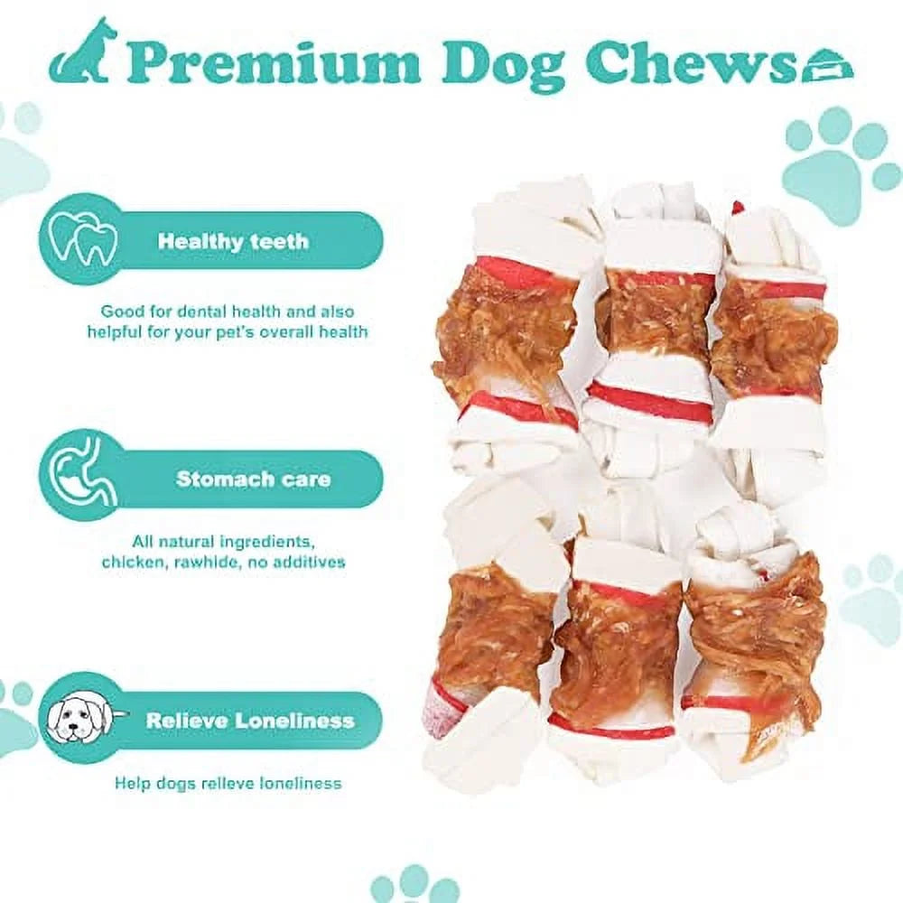 Chicken Wrapped Bone Dog Treats 2.5" 1lb A503987