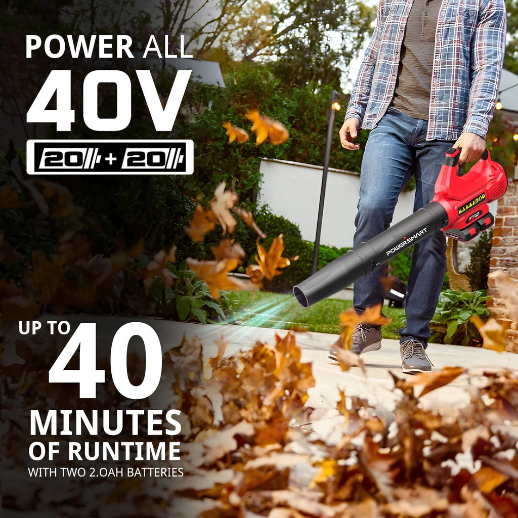 40V 450CFM 130MPH Cordless Leaf Blower W777