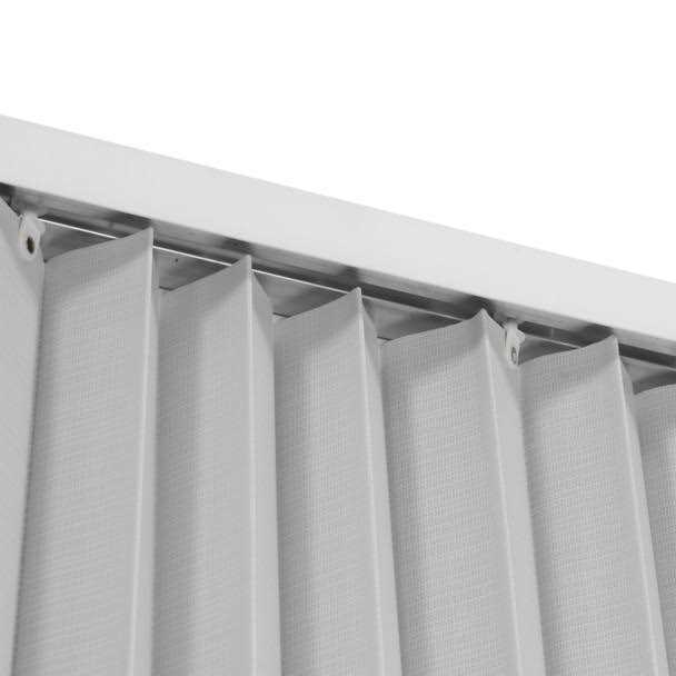 Pleated Folding RV Shower Doors White W300