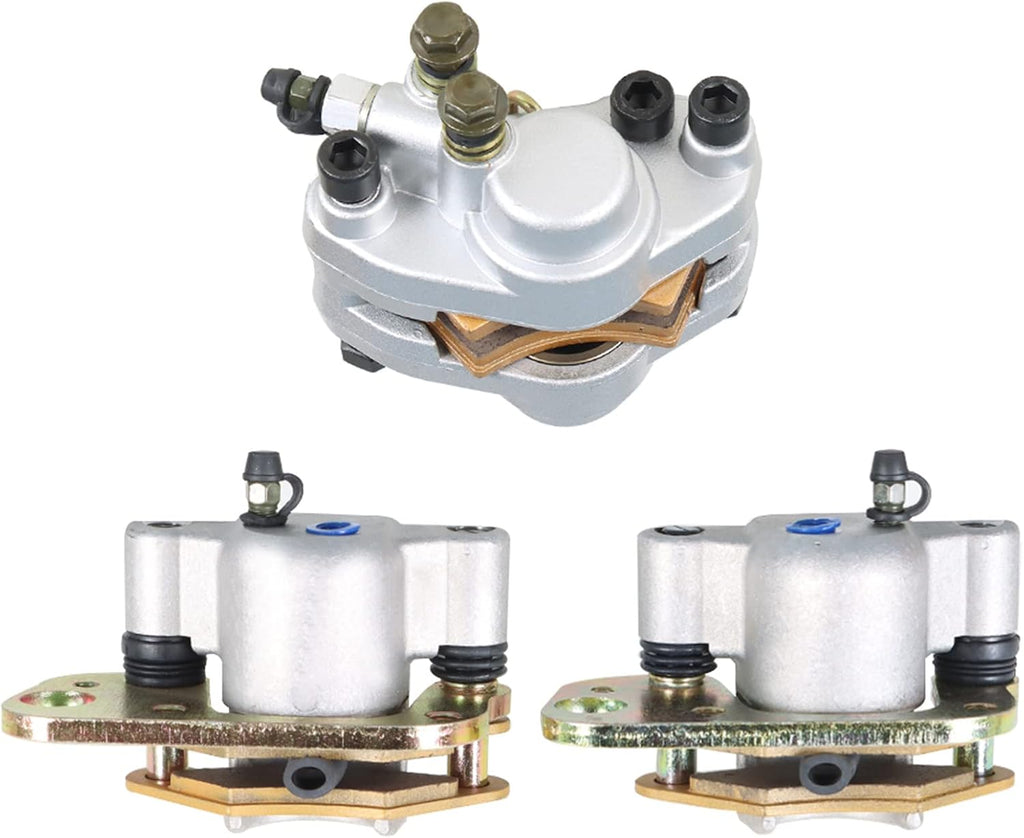 Front Rear Brake Calipers w/Pads for Polaris Scrambler 400 500 2x4 4x4 1998-2004 Pack of 2 X8307