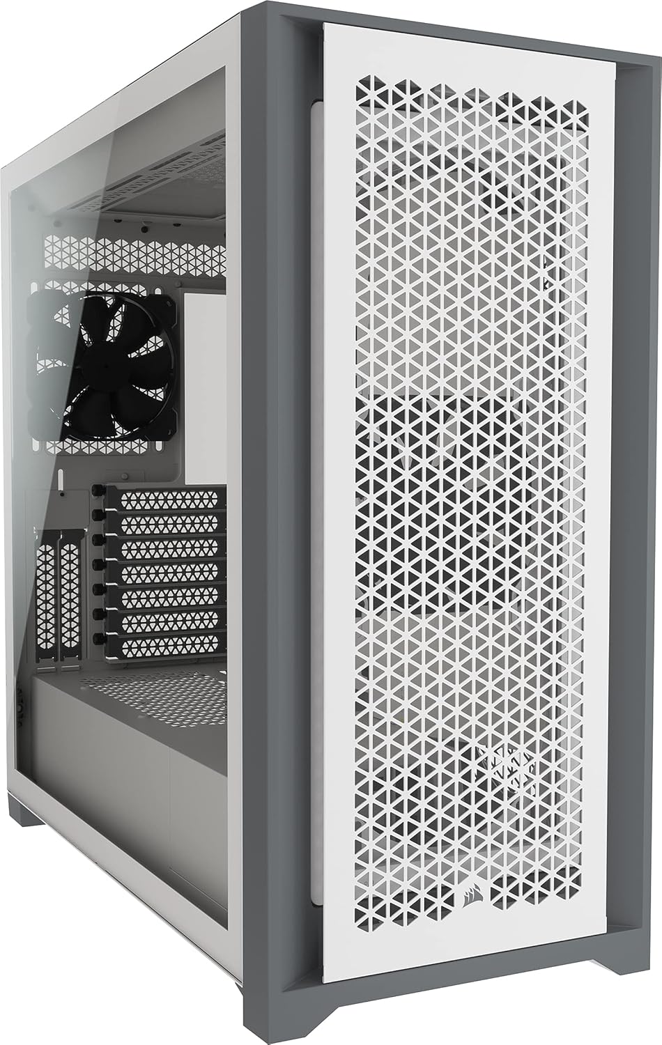 White Tempered Glass Mid-Tower ATX PC Case N466