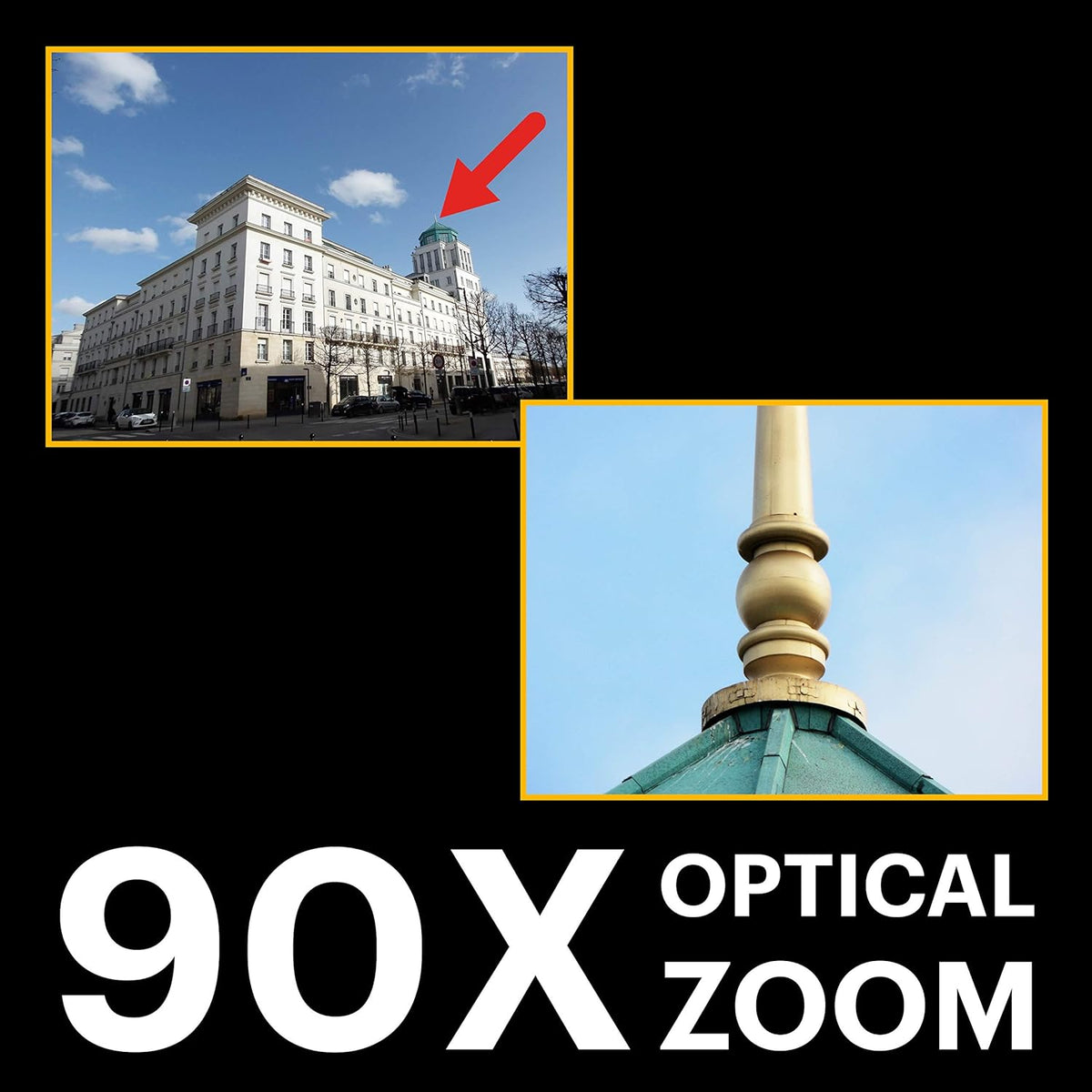 20MP Digital Camera with 90X Optical Zoom and 3 LCD (Black) T86450
