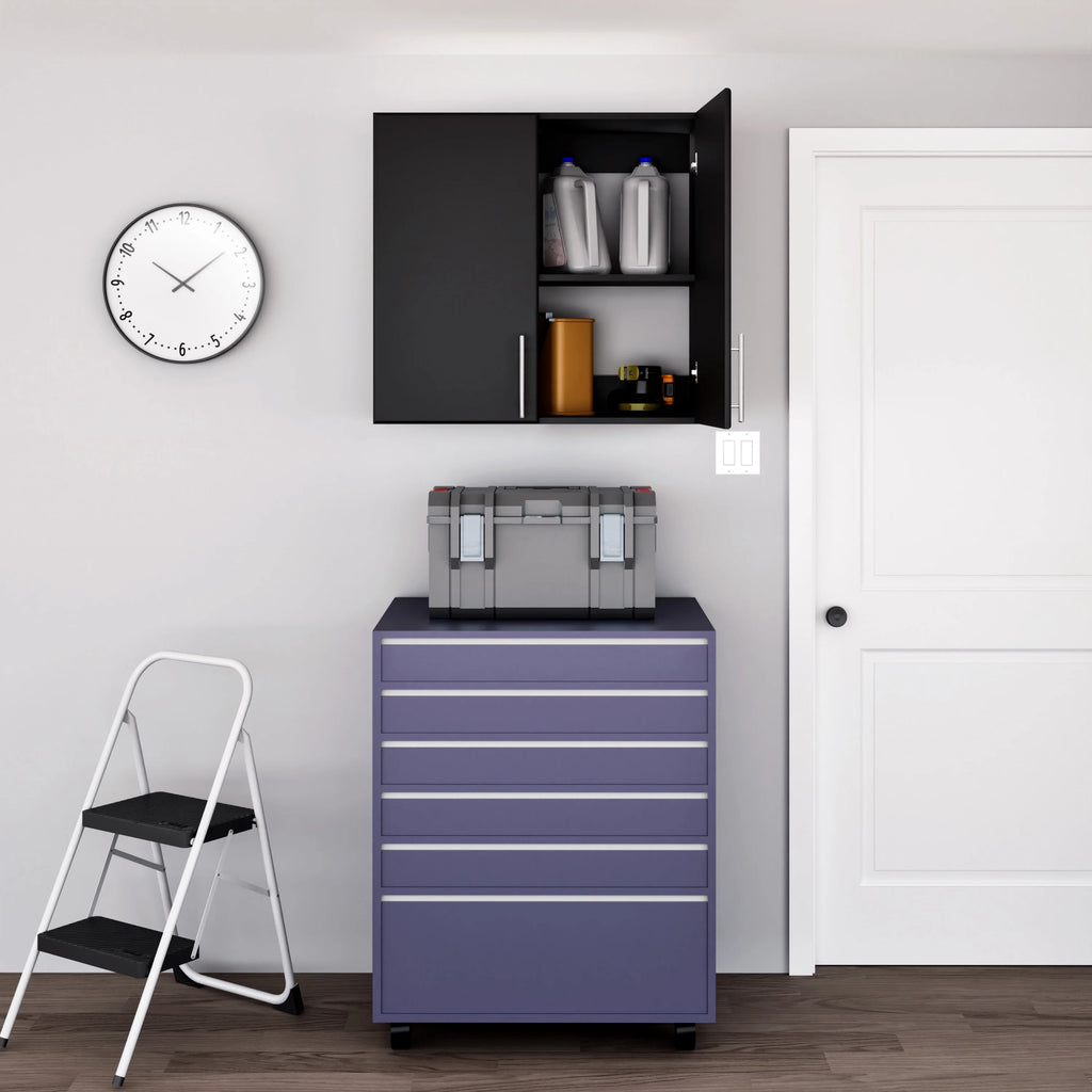 32" Black Wall Cabinet W590