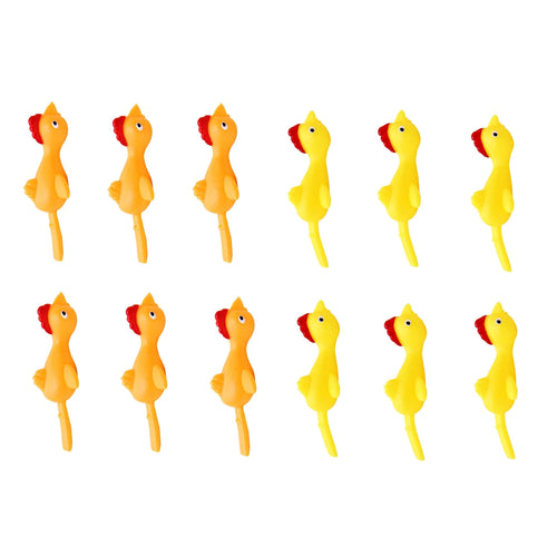 12 PCS Creative Ejection Chicken Toy V450771
