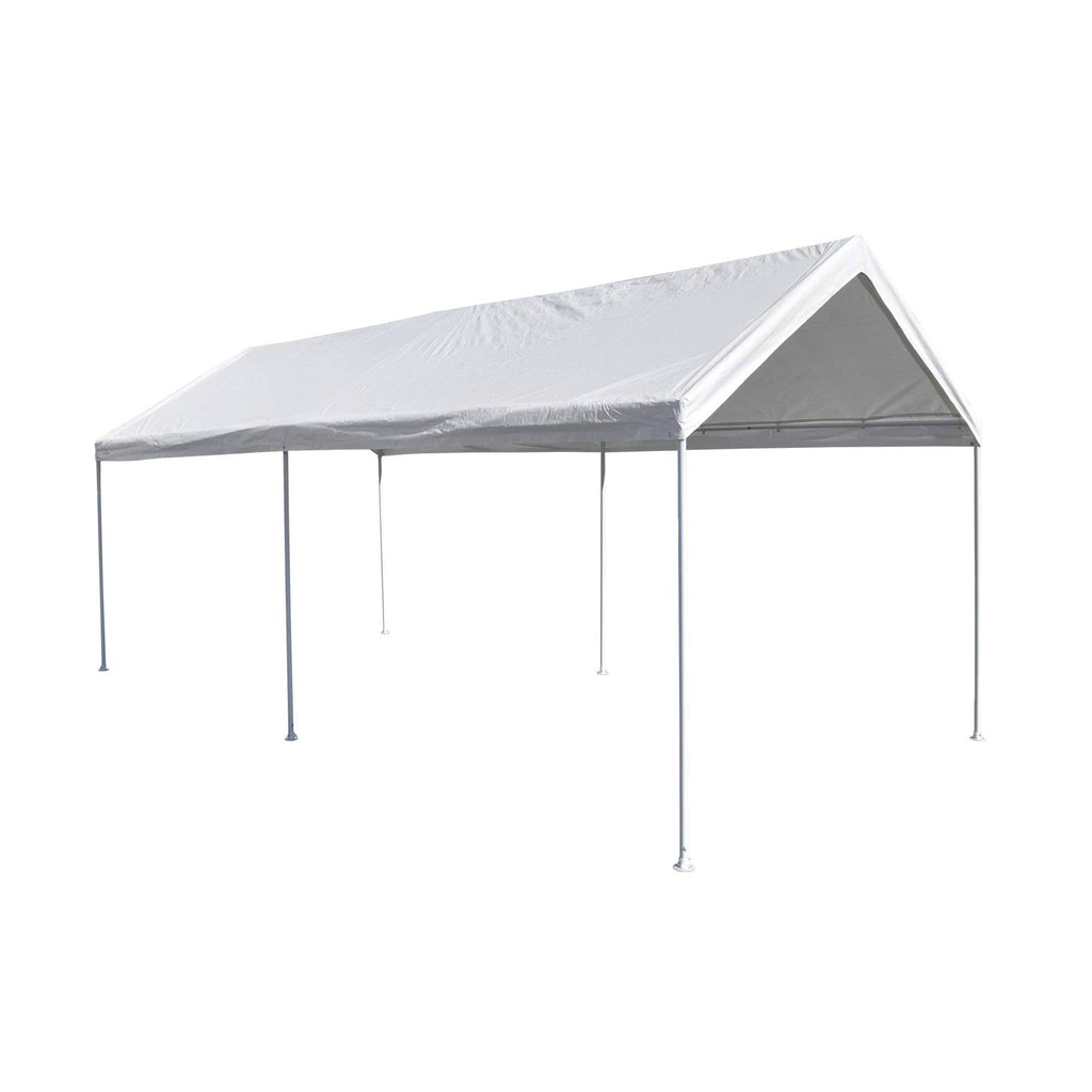 White Steel Carport E362