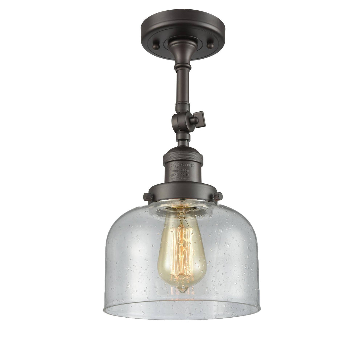 Bronze LED Semi Flush Mount Light O385