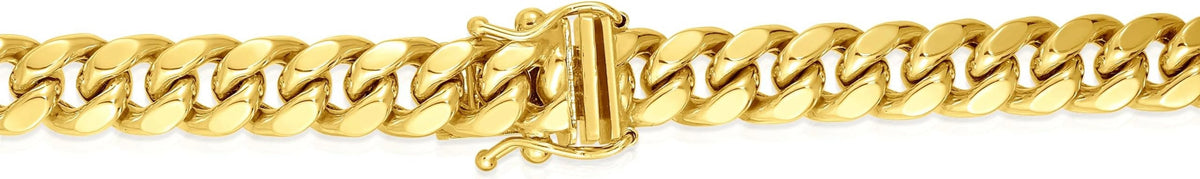 10k Yellow Gold Miami Cuban Chain Necklace H632
