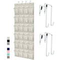 Over the Door Shoe Organizer, 24 Mesh Pockets, Black G4362