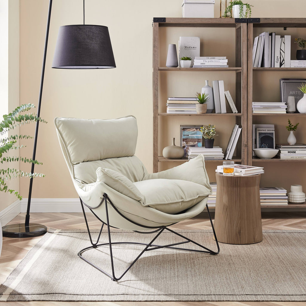 Orange Accent Chaise Chair U14817