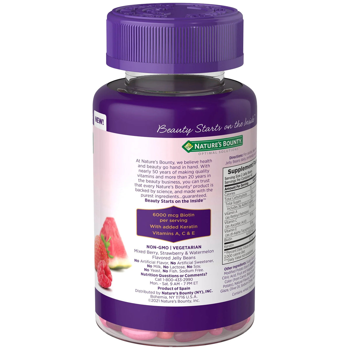 Hair, Skin and Nail Biotin & Vitamins A, C, & E, 80 Count K5893