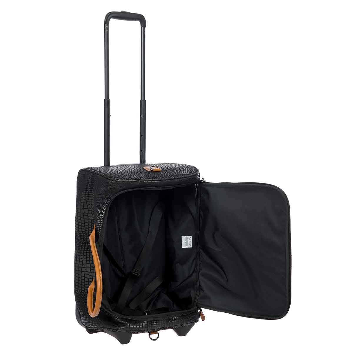Black Carry-On Rolling Duffle W1879