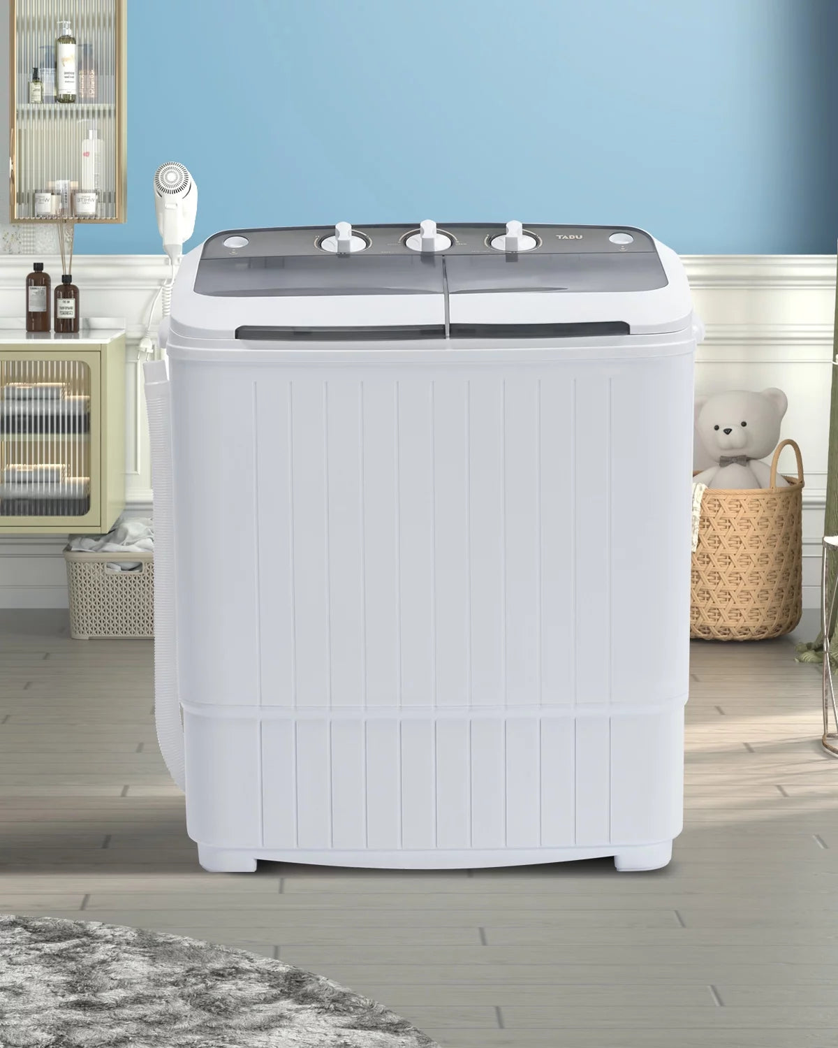 16.5lbs Portable Twin Tub Washing Machine J155