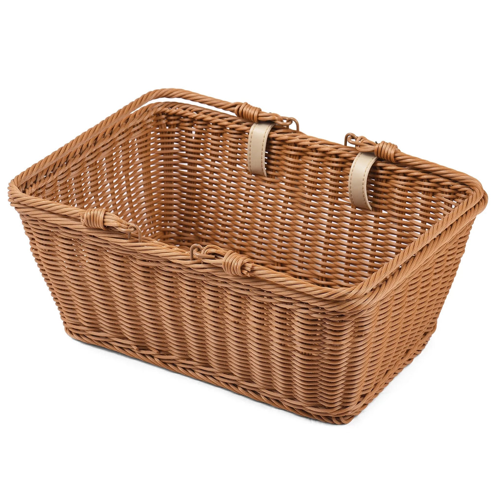 Hand Woven Wicker Bike Basket D8676