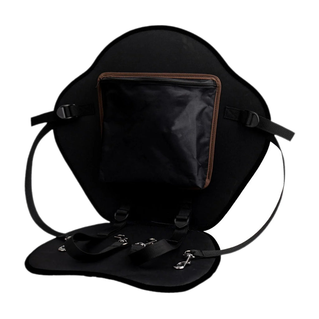 Black Padded Kayak Seat Cushion with Back Support Q68223