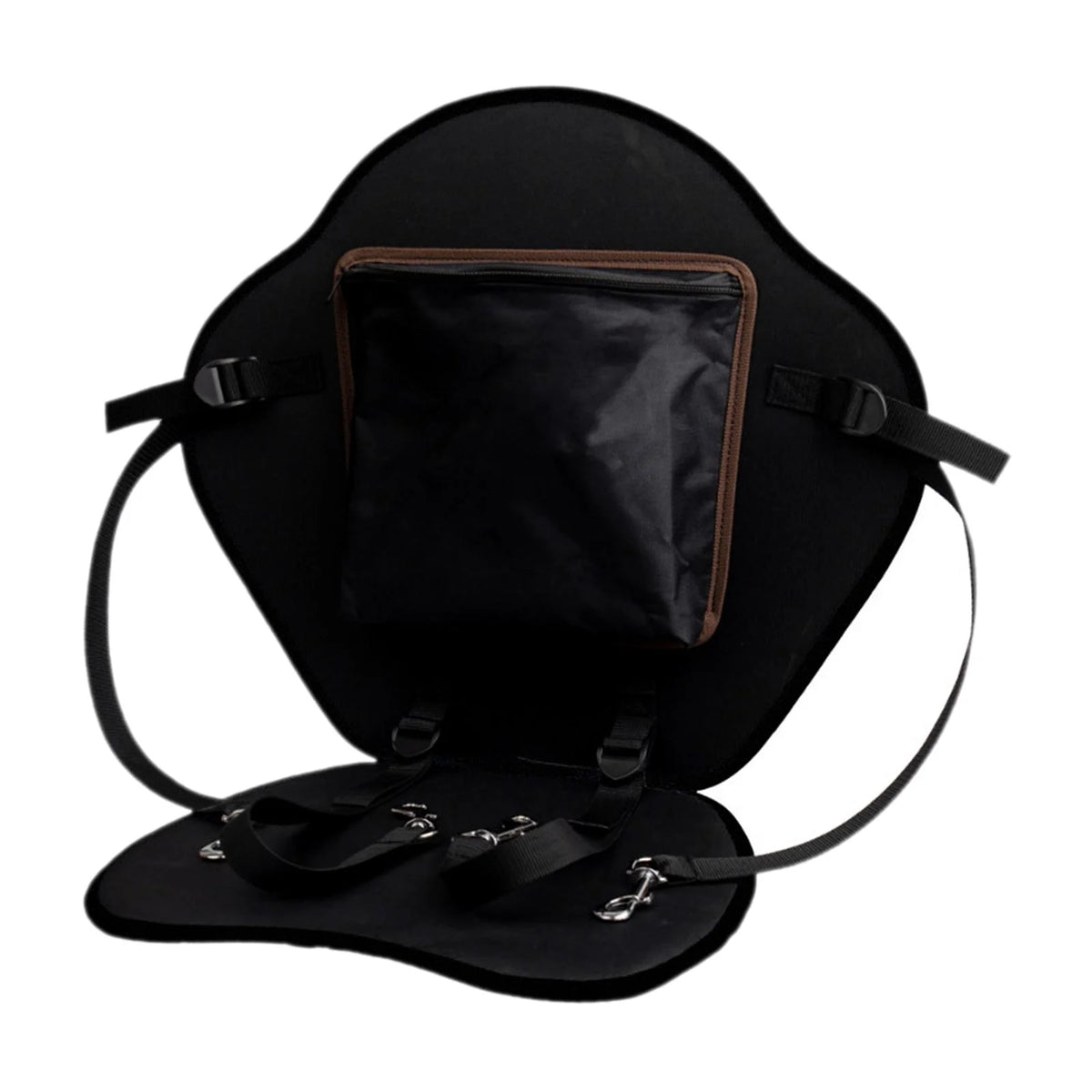 Black Padded Kayak Seat Cushion with Back Support Q68223