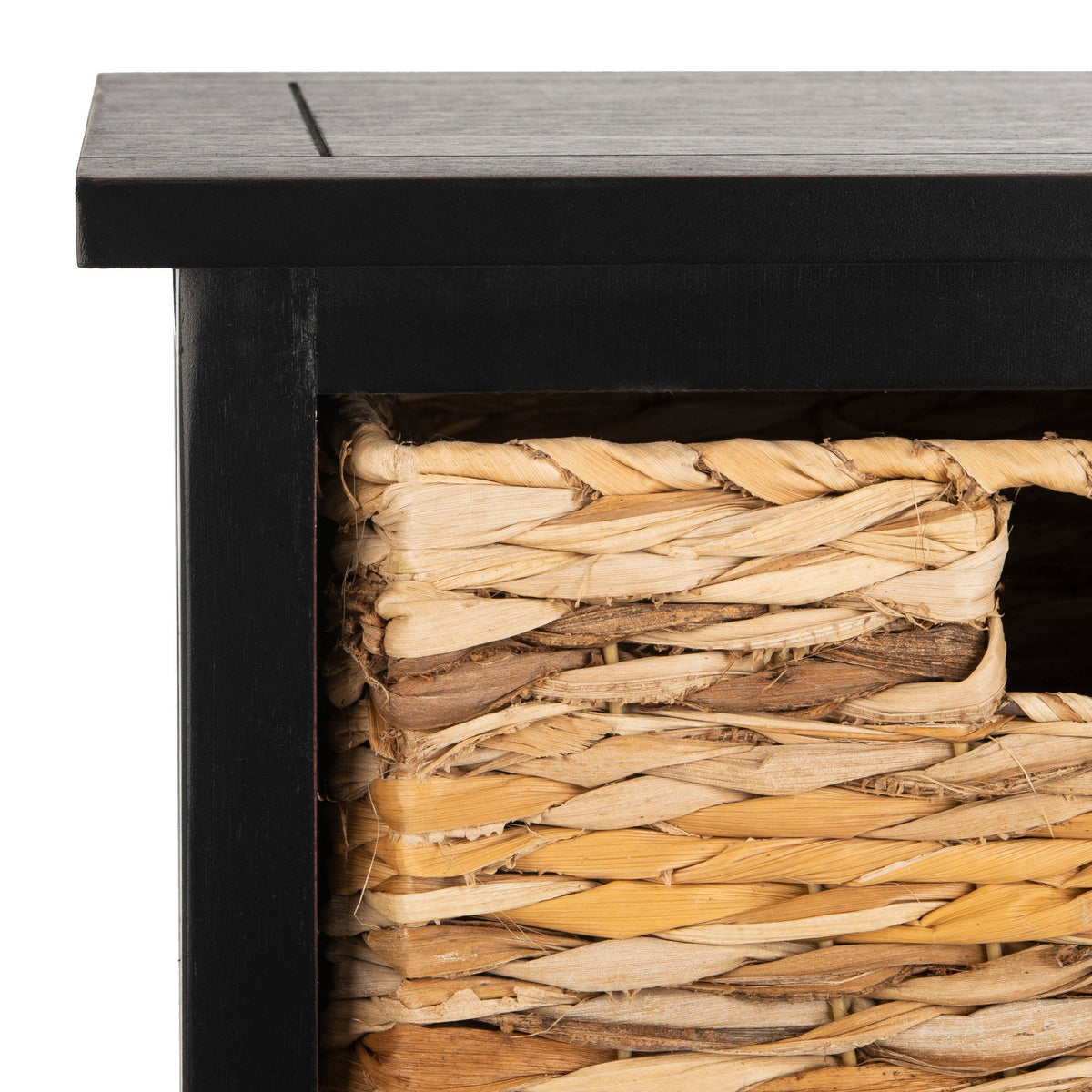 Distressed Black Cabinet R776
