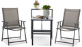 3 Piece Outdoor Folding Bistro Set with Coffee Table S622813