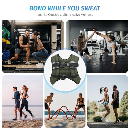 Weighted Vest with Reflective Stripe E408