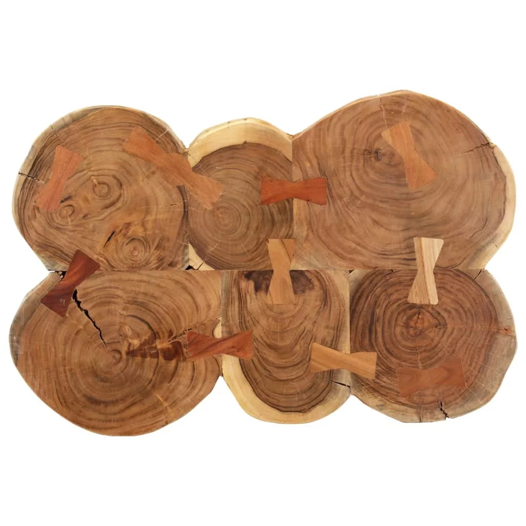 14.2" 6 Trunks Solid Wood Acacia Coffee Table Z264374