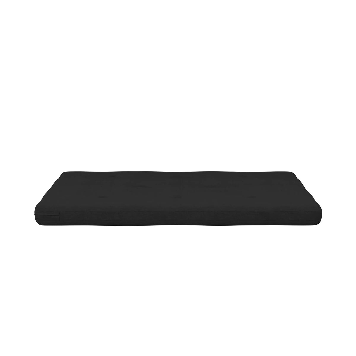 6-Inch Futon Mattress with Tufted Cover, Full, Light Gray Linen H397492