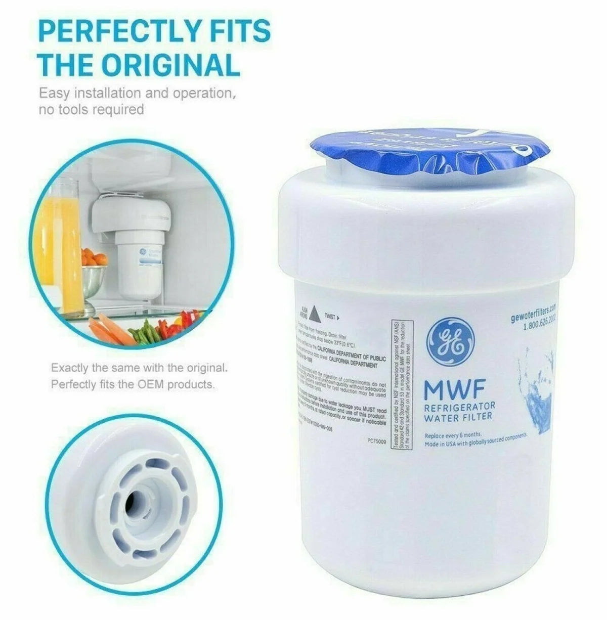Refrigerator Water Filter 2Pcs Y831