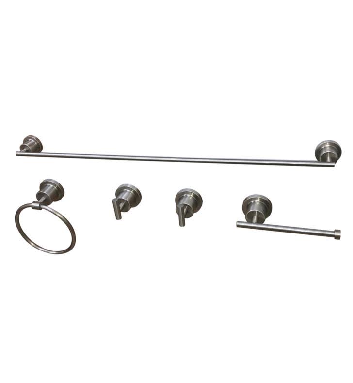 5-Piece Bathroom Accessory Set, Polished Chrome D105286