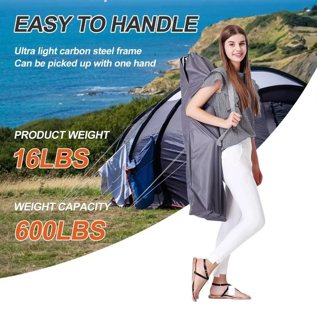 2 Pack Folding Camping Cot with Carry Bag X753986