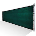 Green Privacy Fence Screen HDPE Mesh Windscreen with Reinforced Grommets J632