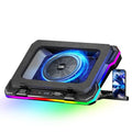 9 Quiet RGB Fans Cooling Pad for 15.6-17.3 Inch Laptops with 2 USB Ports Q465457