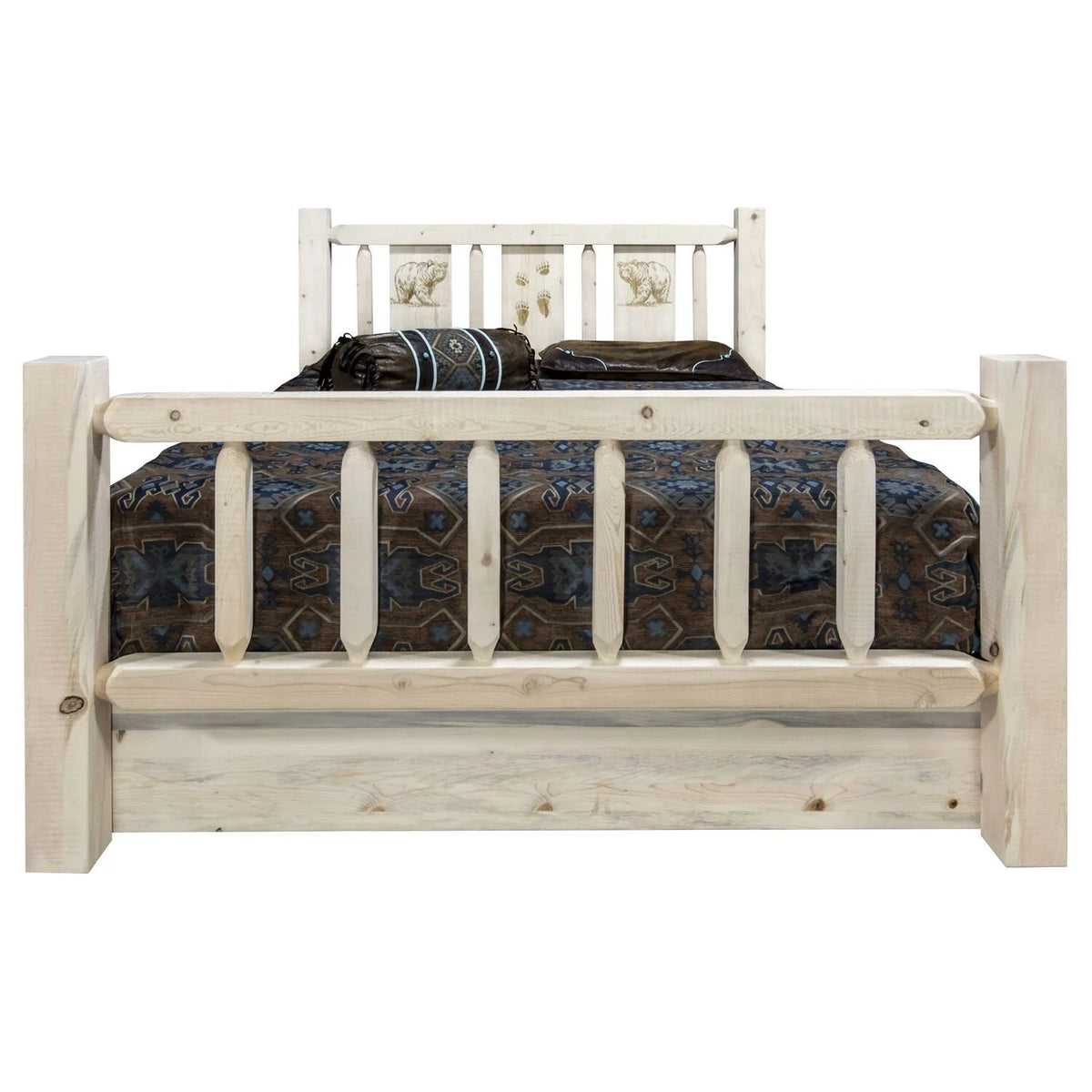Solid Wood Twin Storage Bed H9527