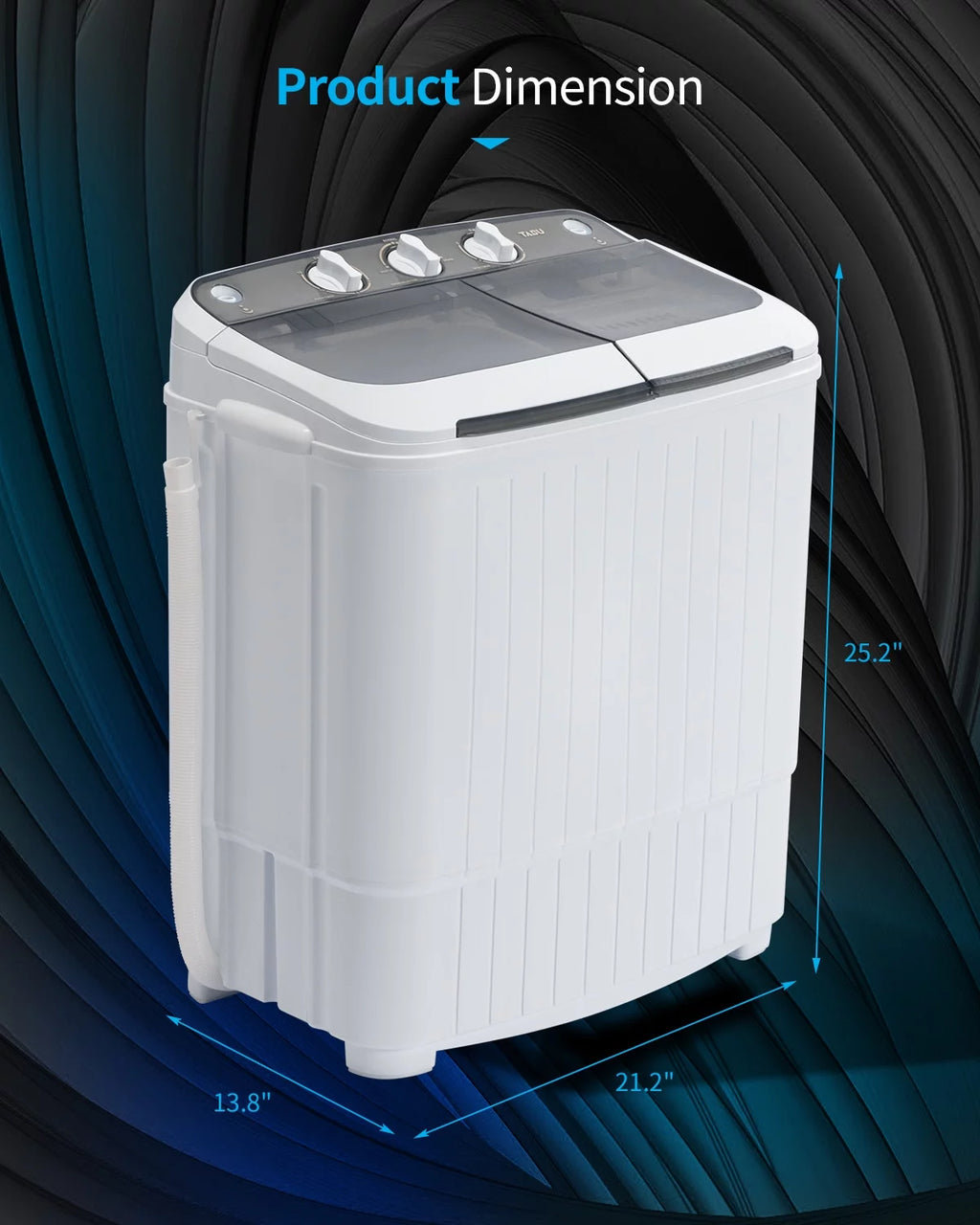 16.5lbs Portable Twin Tub Washing Machine J155