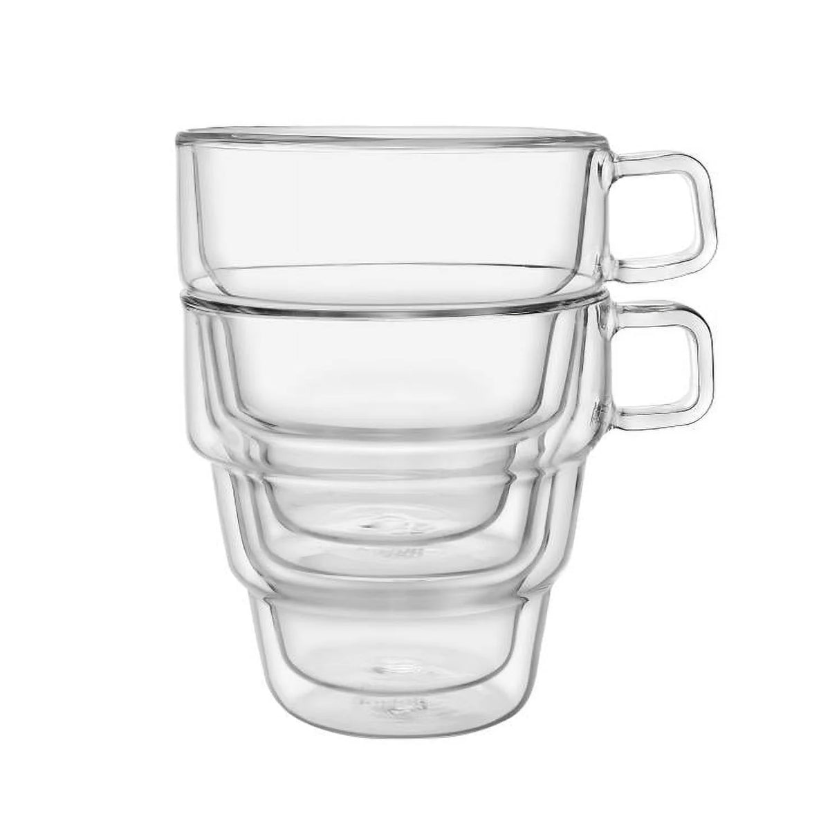 Double Wall Glass Coffee Mugs, 15.5 oz (Set of 2) G3649