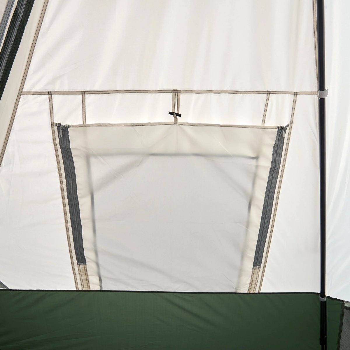 7-Person 1-Room Teepee Tent with Vented Rear Window, Green M8697