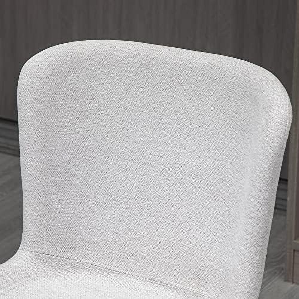 Light Gray Swivel Task Chair with Adjustable Height R7213