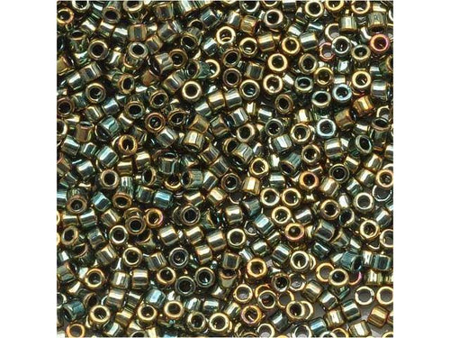 11/0 Metallic Green Bronze Seed Beads K47407
